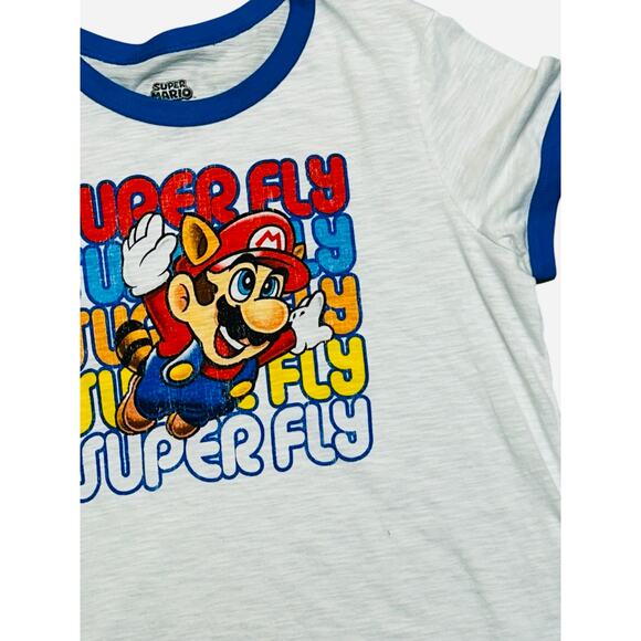 Mario Retro Tee “Super Fly” Shirt - Women’s Large - Picture 5 of 6